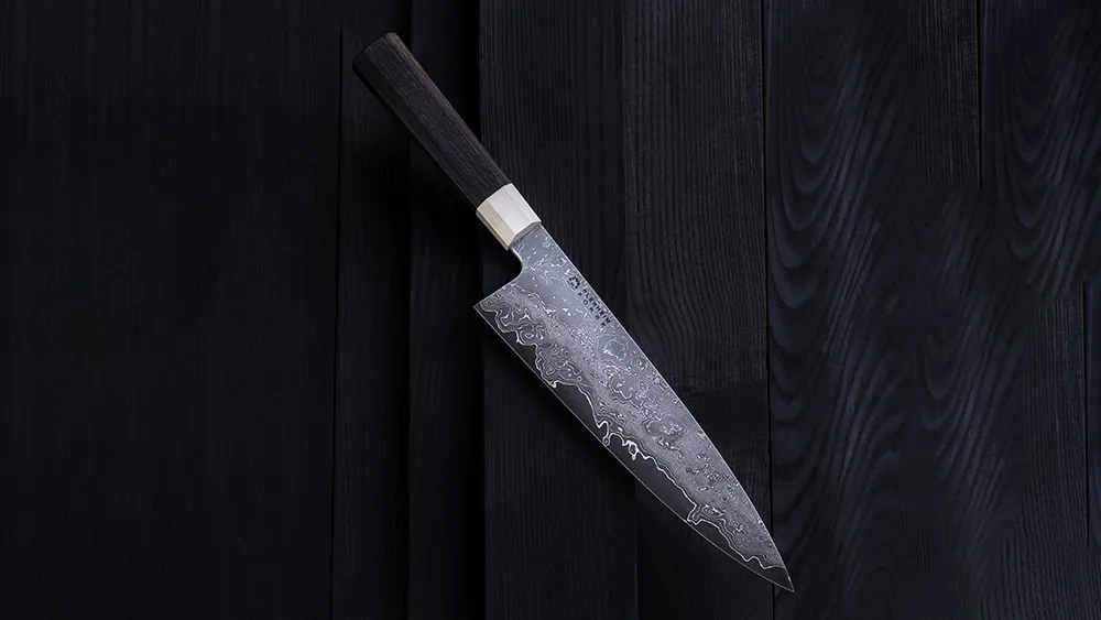 Damascus chef knives