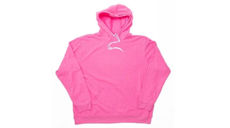 pink essentials hoodie