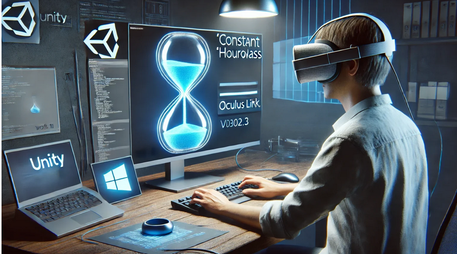 Unity 2022.3 Oculus Link Constant Hourglass Windows 11